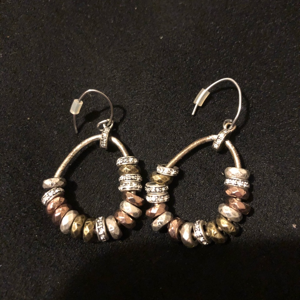Fossil Charm Hoop Earrings